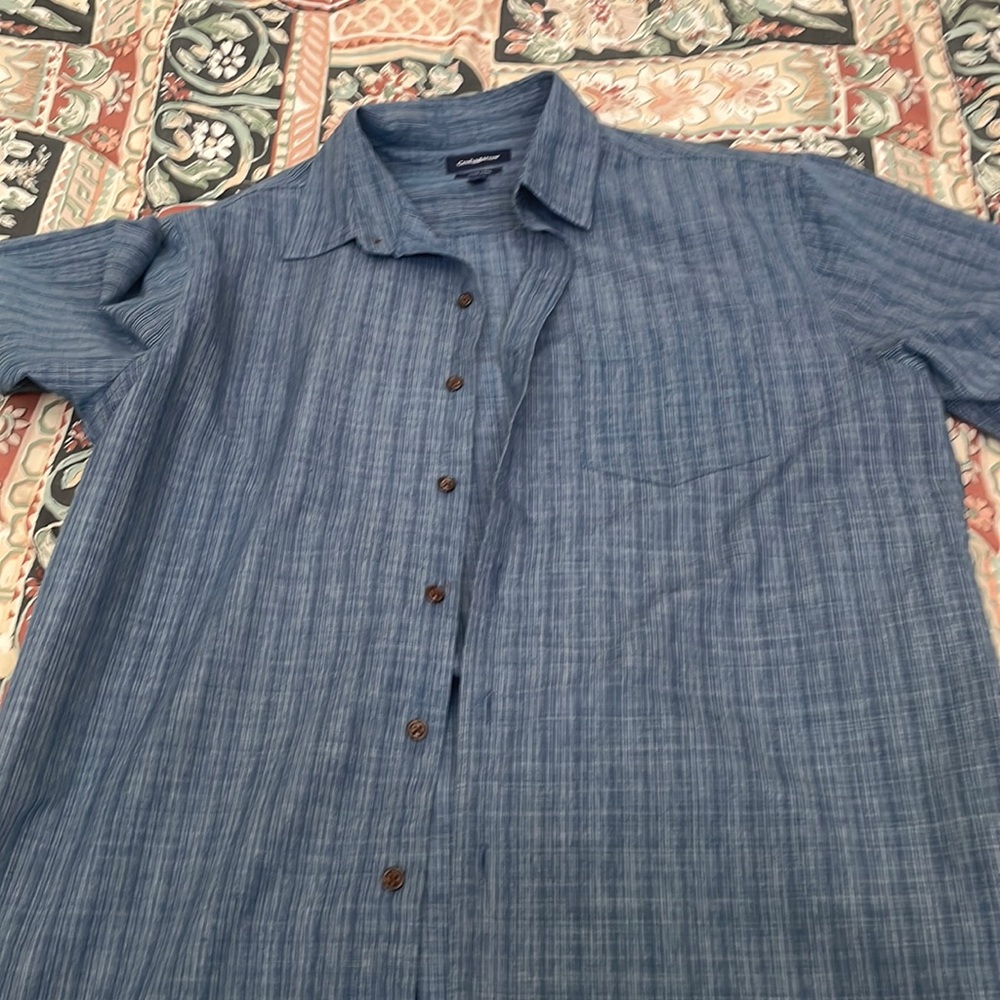 Men’s Blue Button-down Shirt